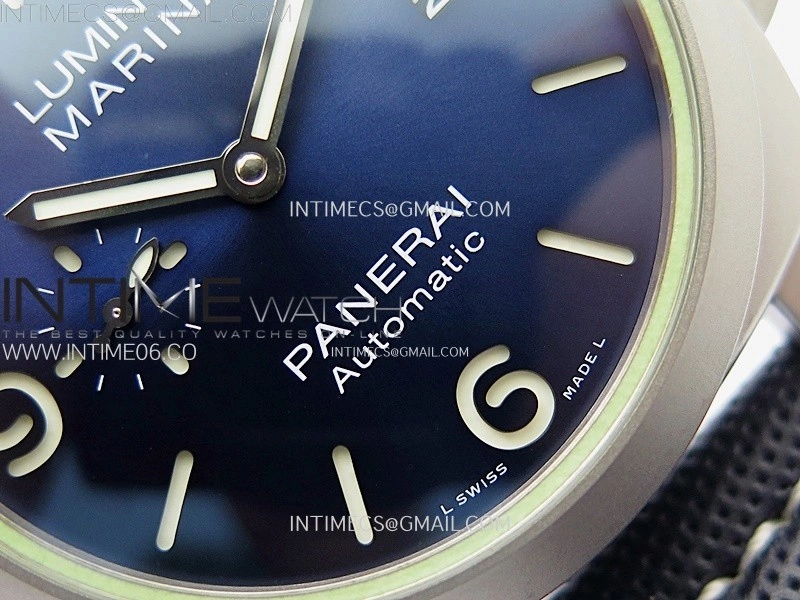 PAM1117 70 Years Ti Case TTF Best Edition Blue Dial on Blue Kevlar Composite Strap P.9010 Clone